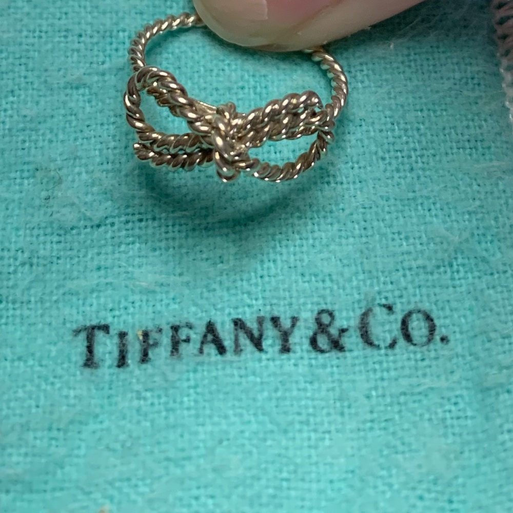 Tiffany & Co Twisted Bow Silver Ring